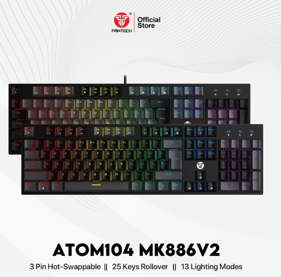 FANTECH ATOM104 MK886V2 Mechanical Keyboard FANTECH ATOM104 MK886V2 Mechanical Keyboard